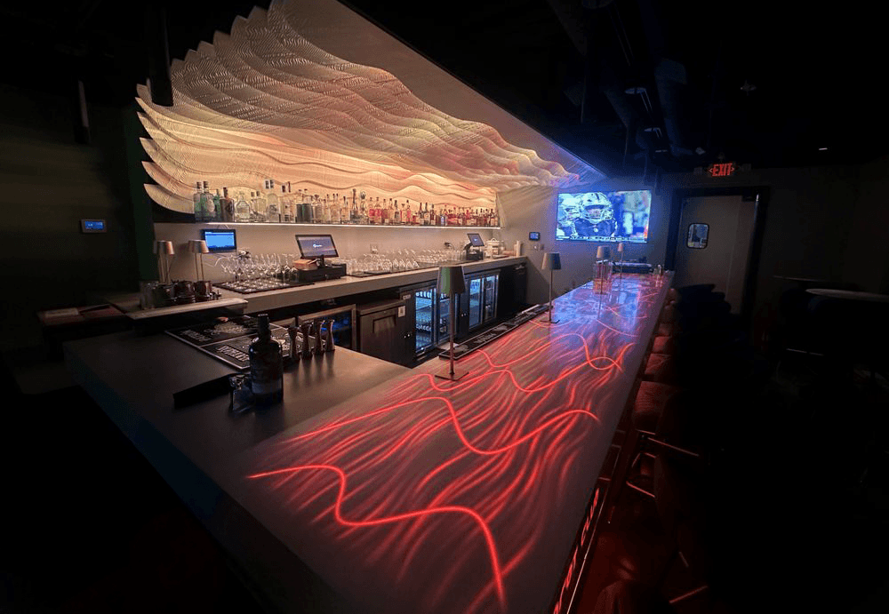 Minaret Club Bar Ceiling Counter