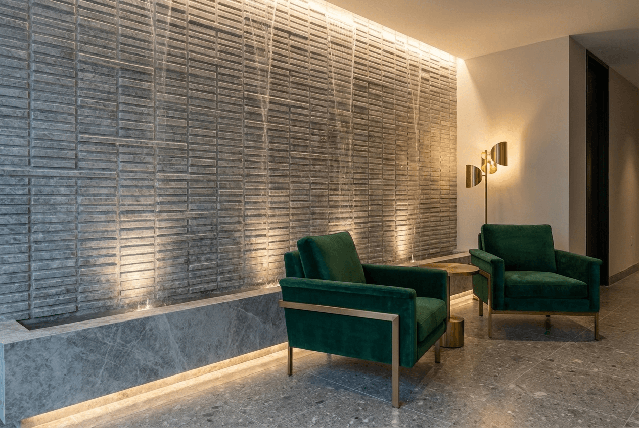 Brick Pool Wall