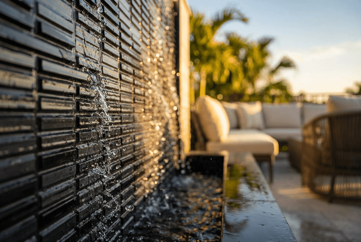 Brick Backlit + Water