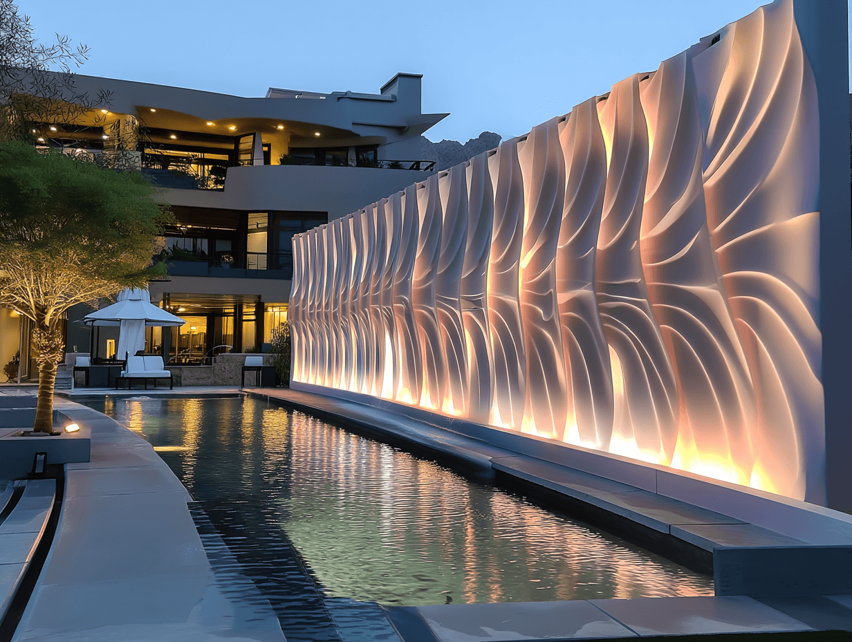 Hotel Water Feature Wall
