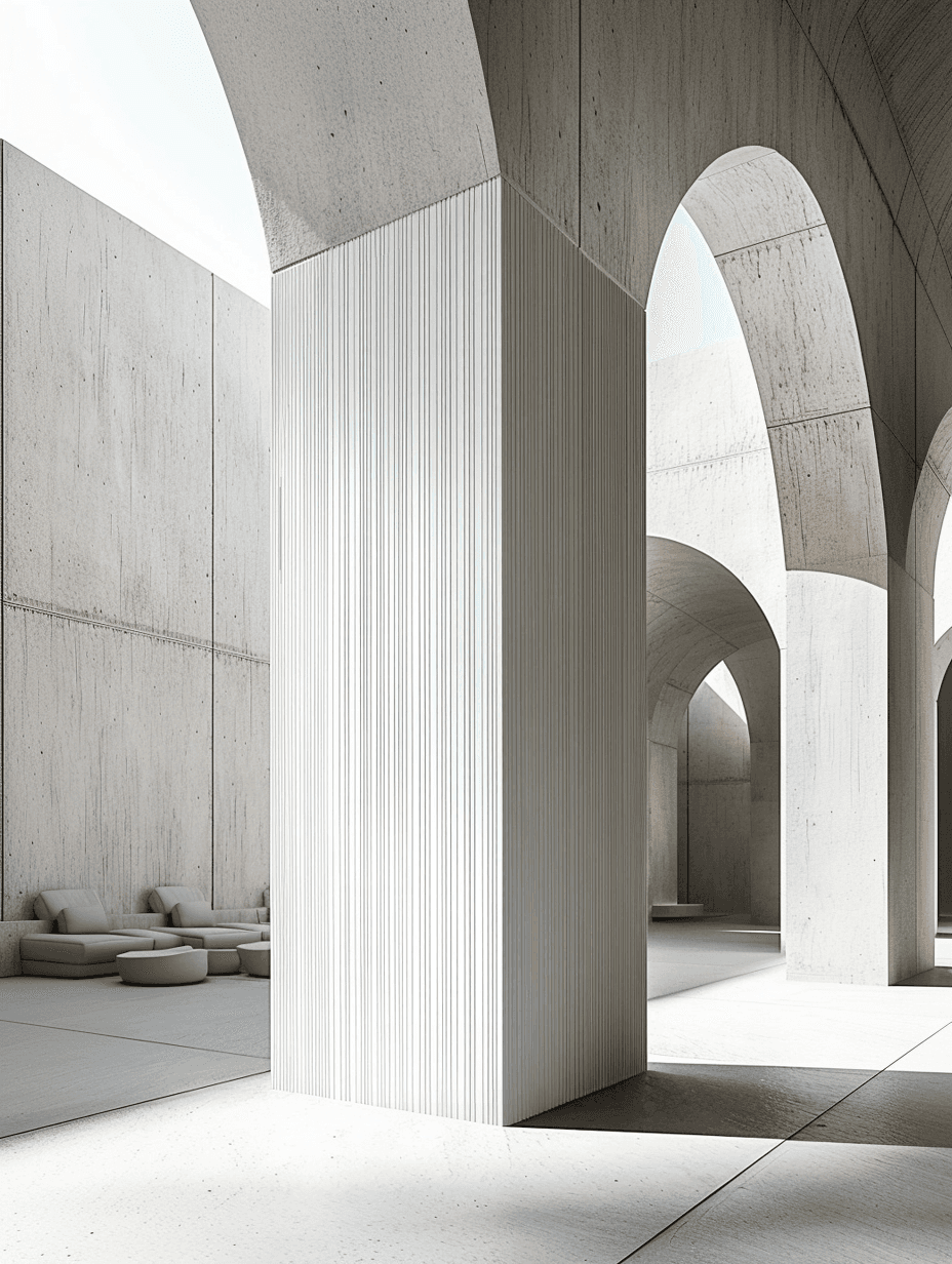 Brutalist Linear Column