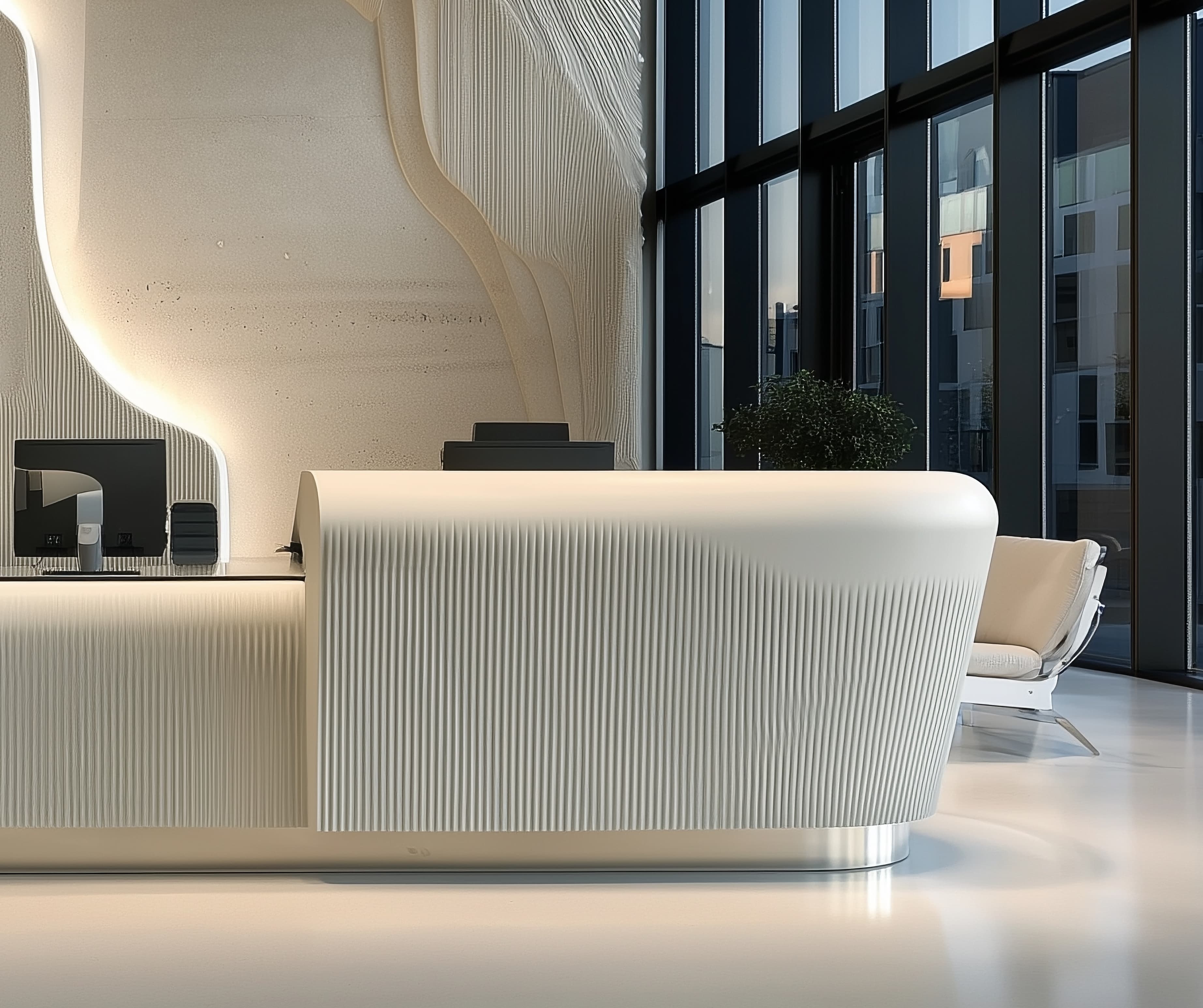 Piano Fluted Desk