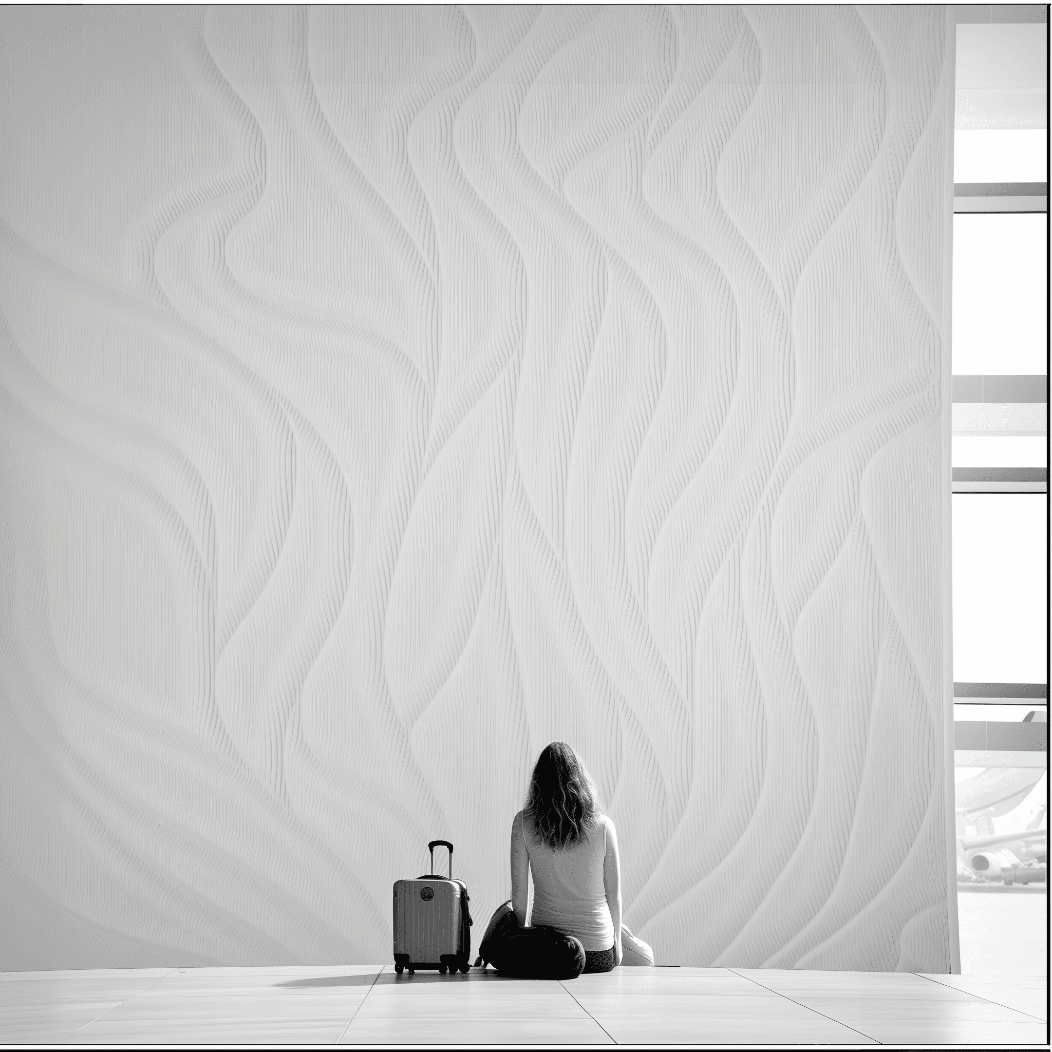 Flame person luggage