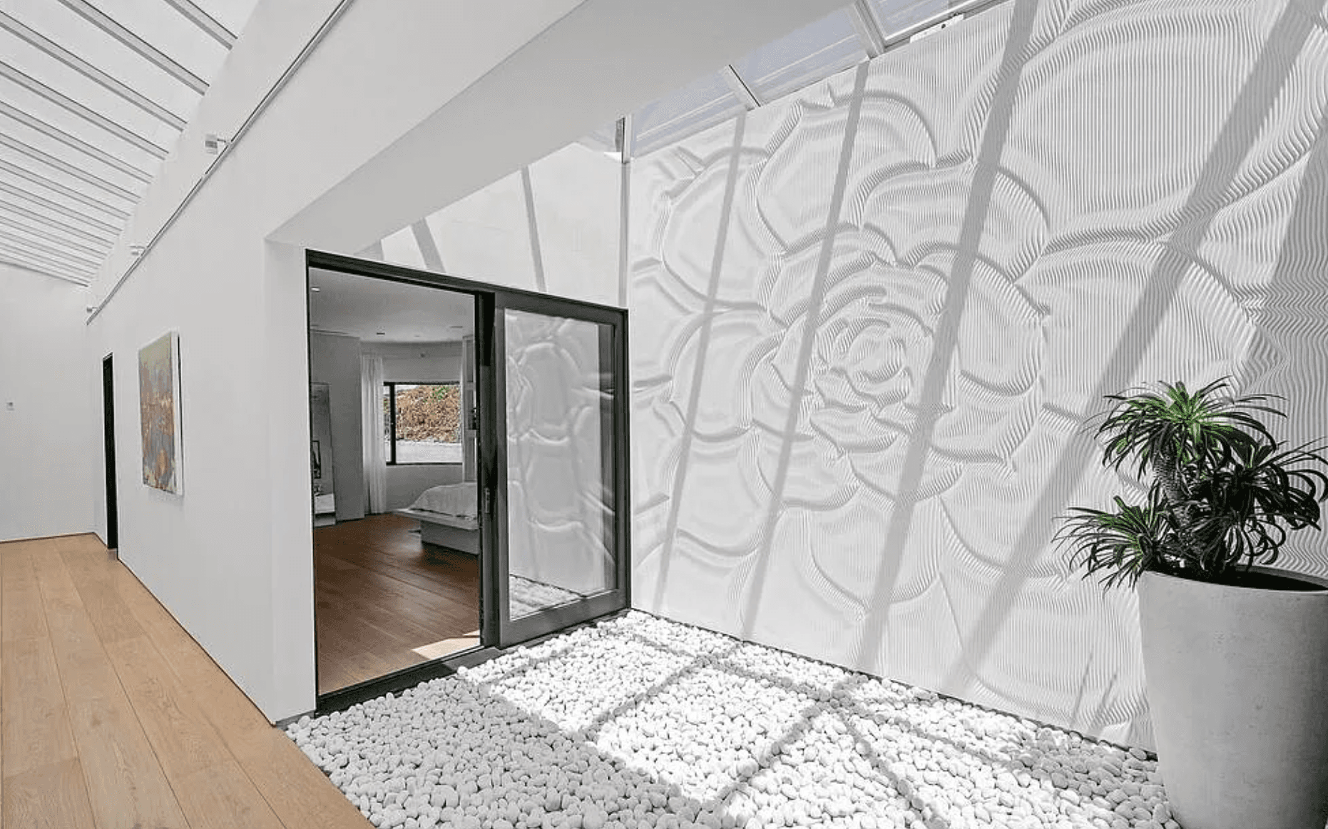 Succulent Exterior Feature Wall